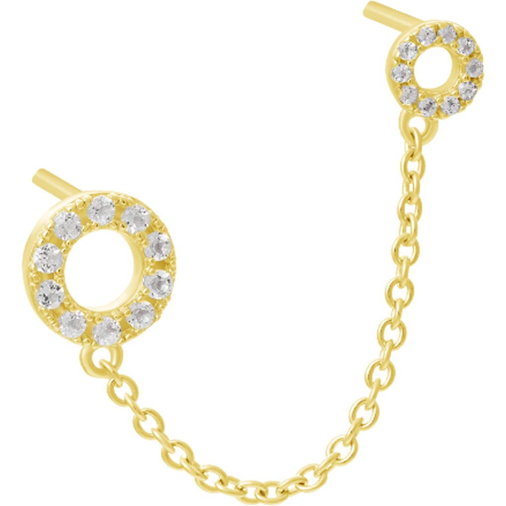 Lucy Quartermaine Halo Double Post Earring In Gold