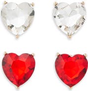 Tasha Set of 2 Heart Stud Earrings