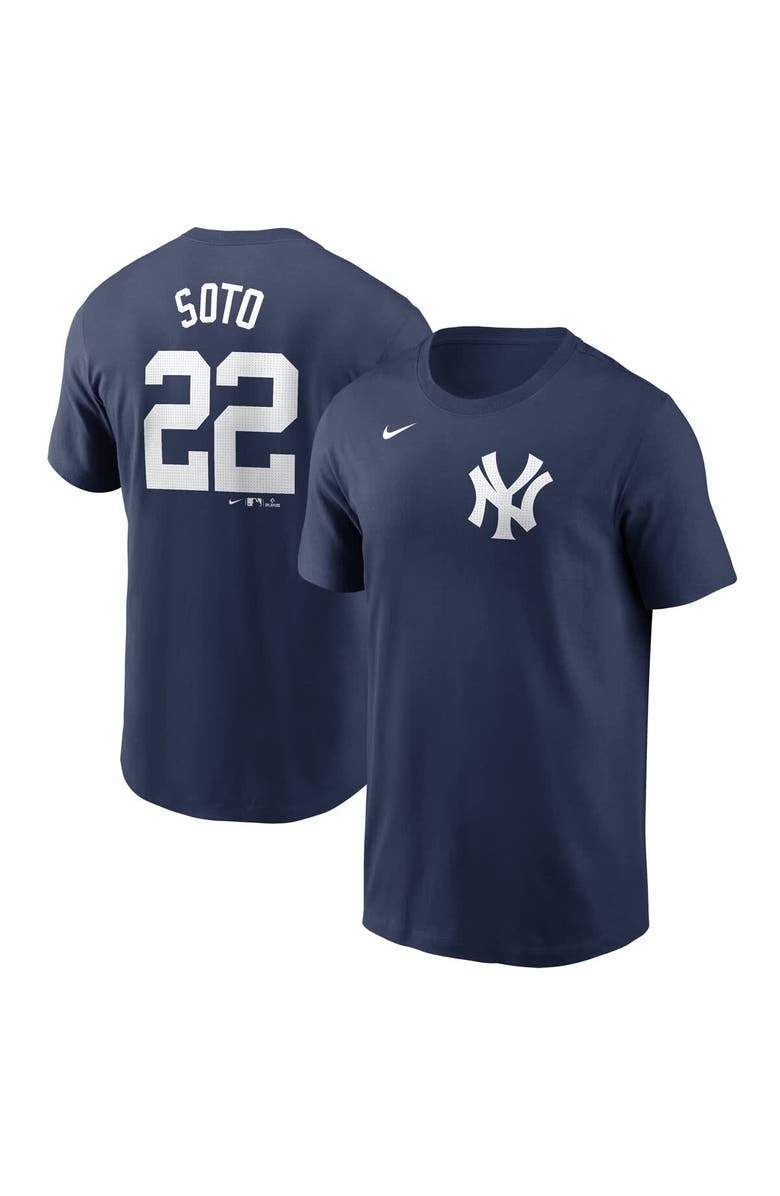 Nike Men's Nike Juan Soto Navy New York Yankees 2024 Fuse Name & Number T-Shirt, Alternate, color, 