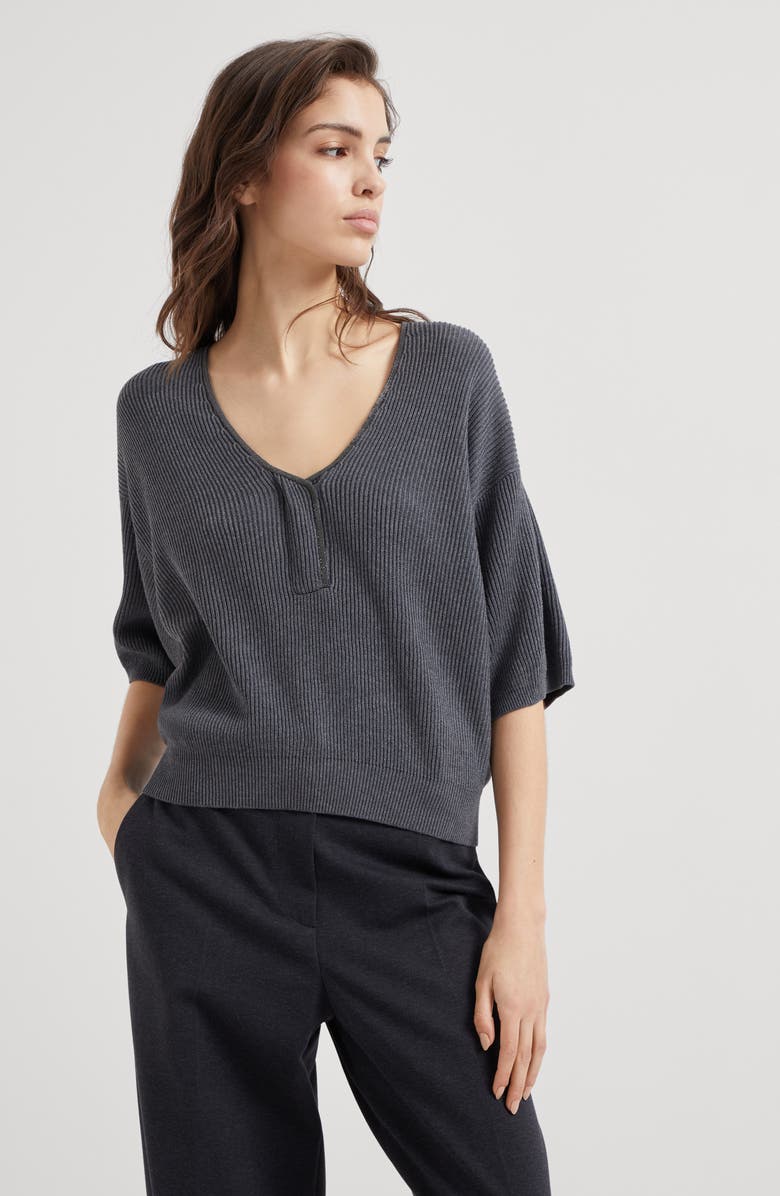 Brunello Cucinelli Cotton sweater, Alternate, color, 