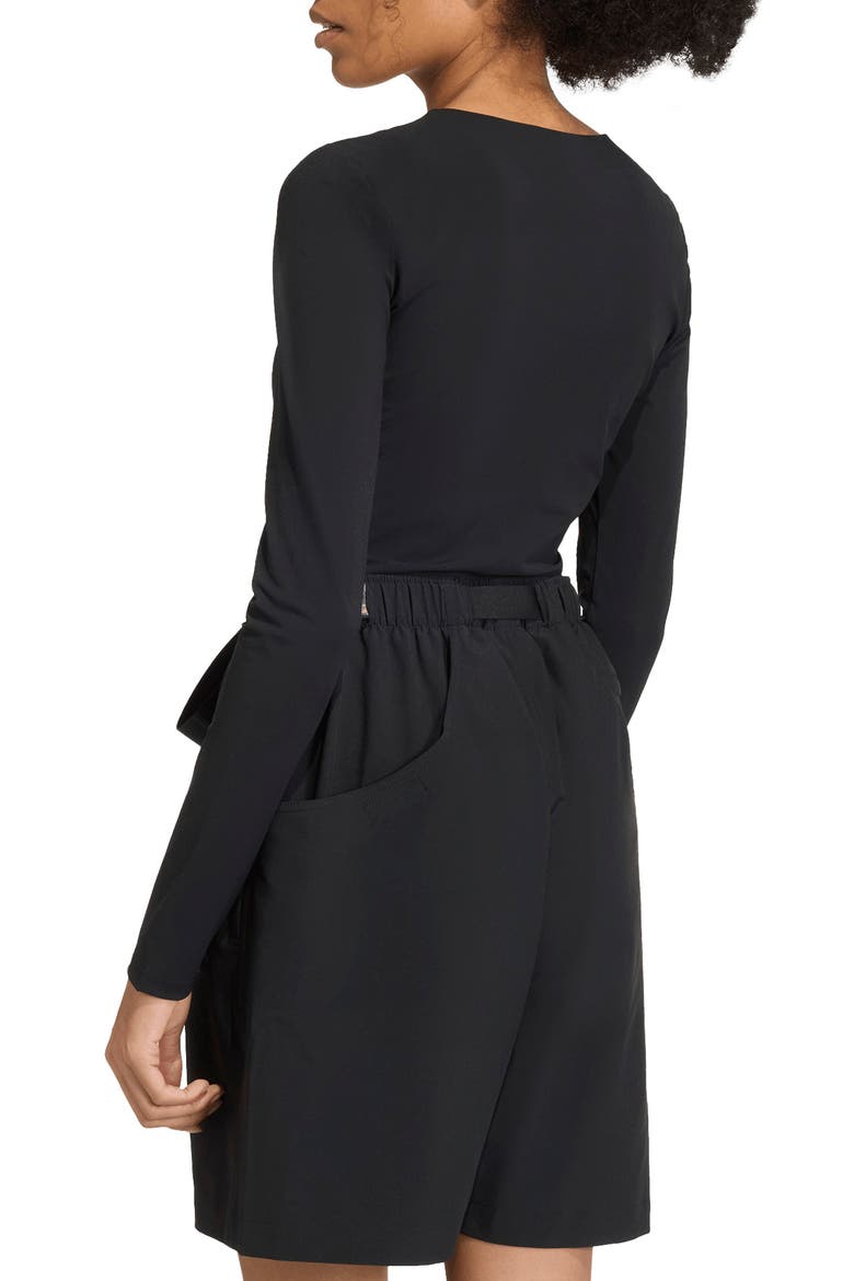 EQT Long Sleeve Bodysuit, Alternate, color, BLACK