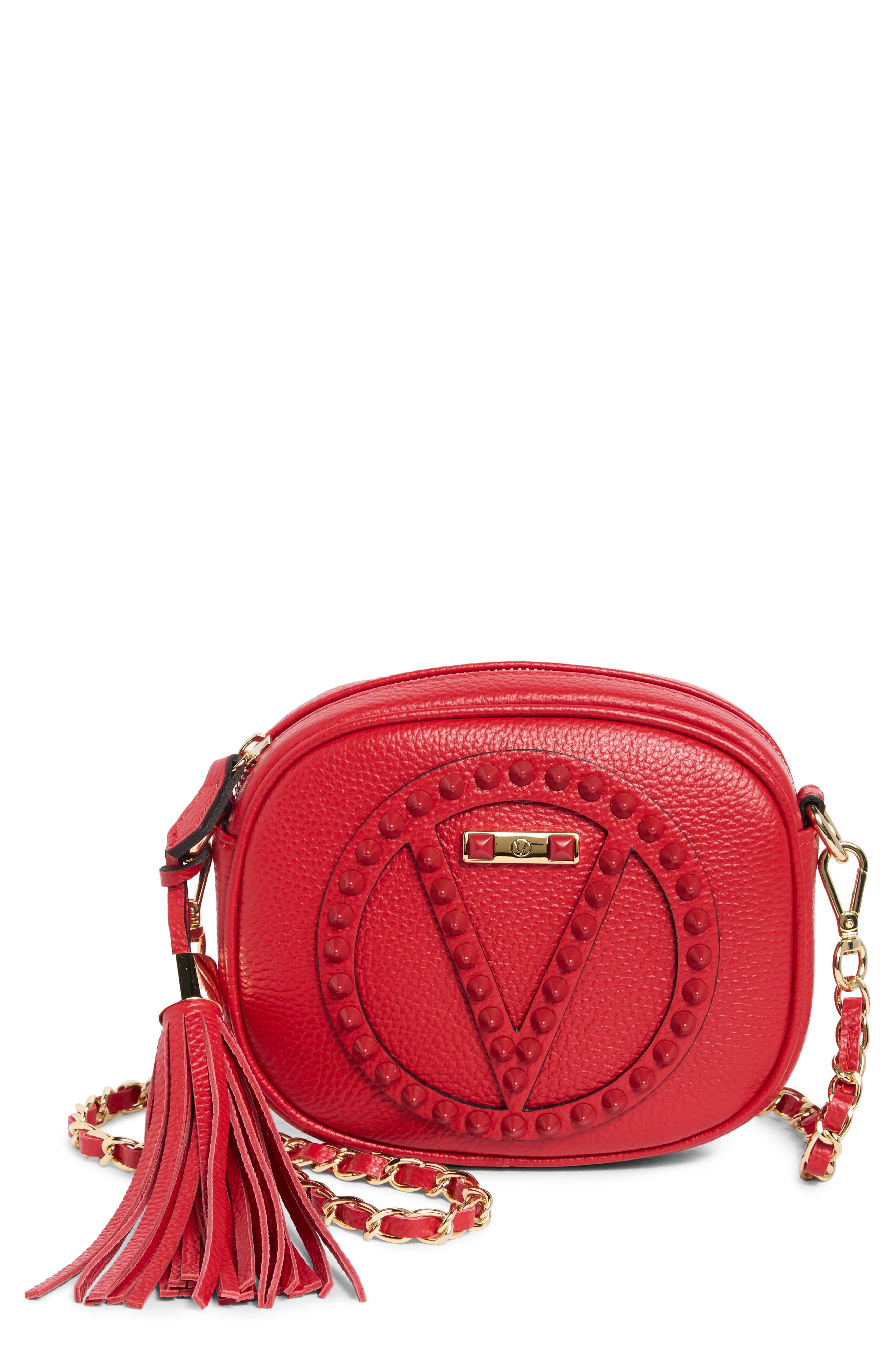 Nina Rock Leather Crossbody Bag