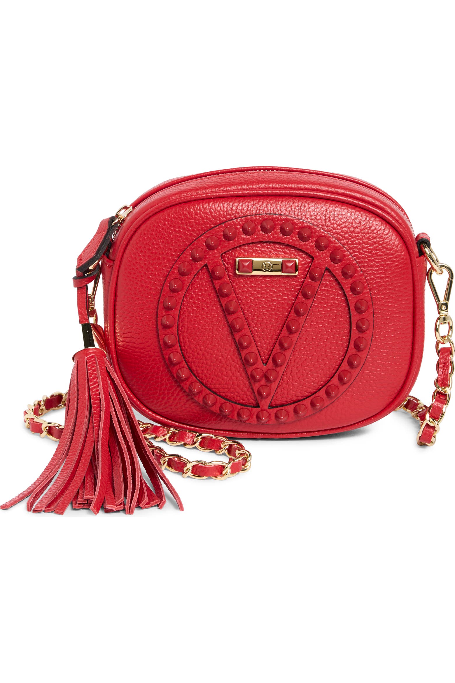 Color Deep Sea Rocks Valentino Nina Rock Leather Crossbody Bag (Women) | Nordstromrack