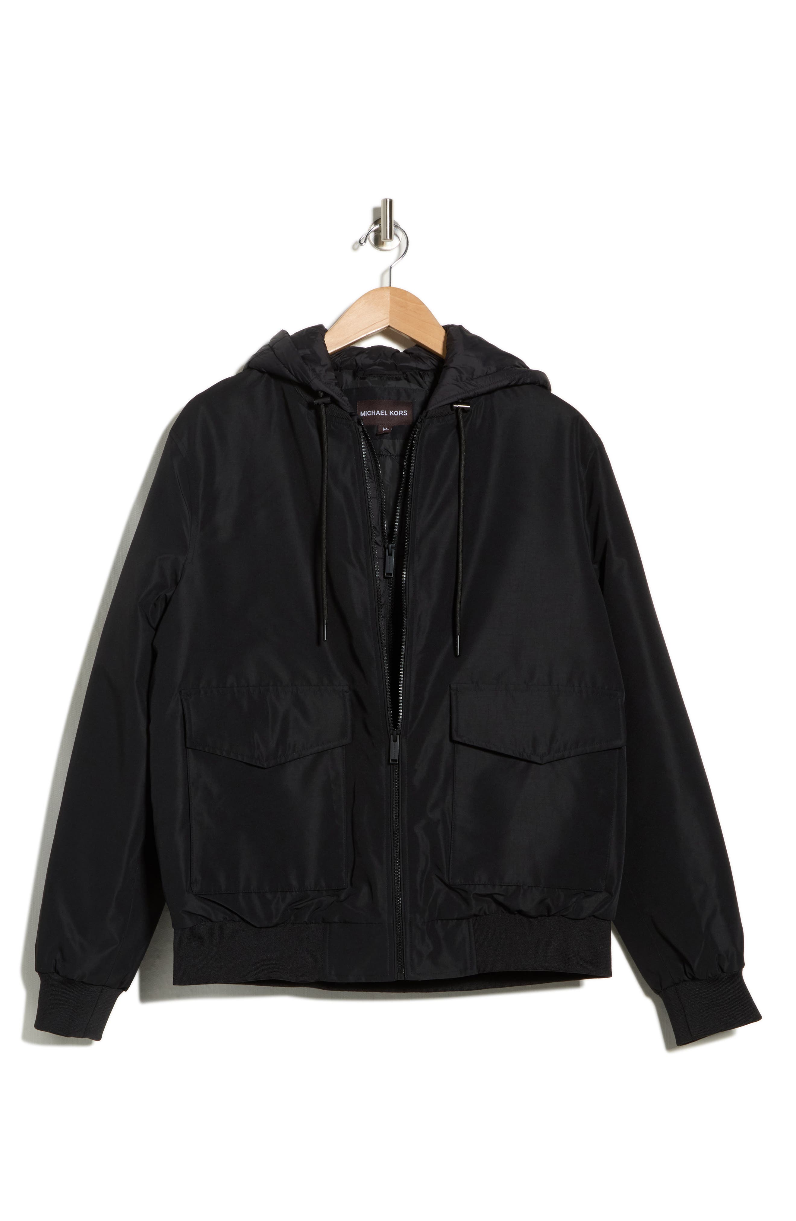 Michael Kors Broxton Hooded Dickey Bomber Jacket