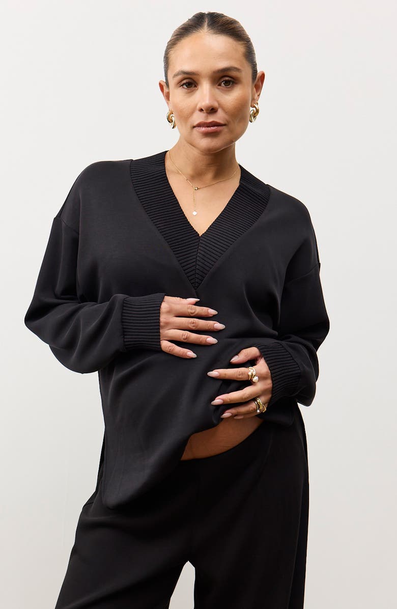 Portier Lucia Lounge Top, Main, color, Black