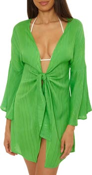 Becca Radiance V-Neck Long Sleeve Cover-Up Tunic