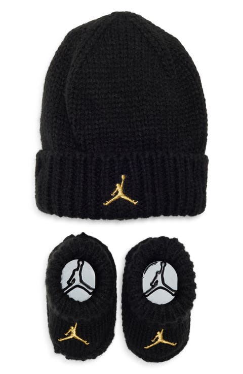 Chunky Knit Beanie and Booties Set