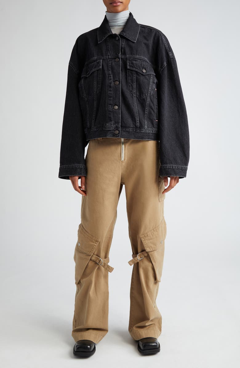 Acne Studios Morris Relaxed Fit Oversize Denim Jacket, Alternate, color, 