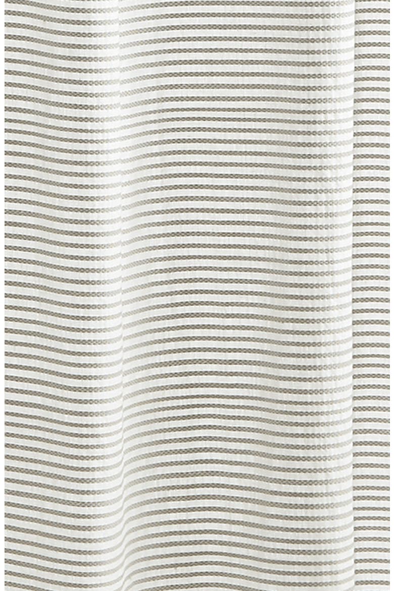 Panama Stripe Shower Curtain, Alternate, color, TAUPE