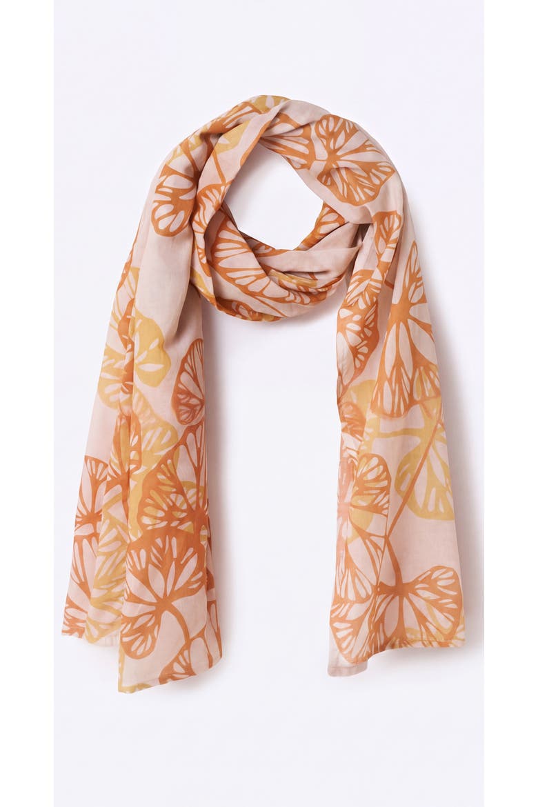 Foulard Scarf, Main, color, Orange Petals