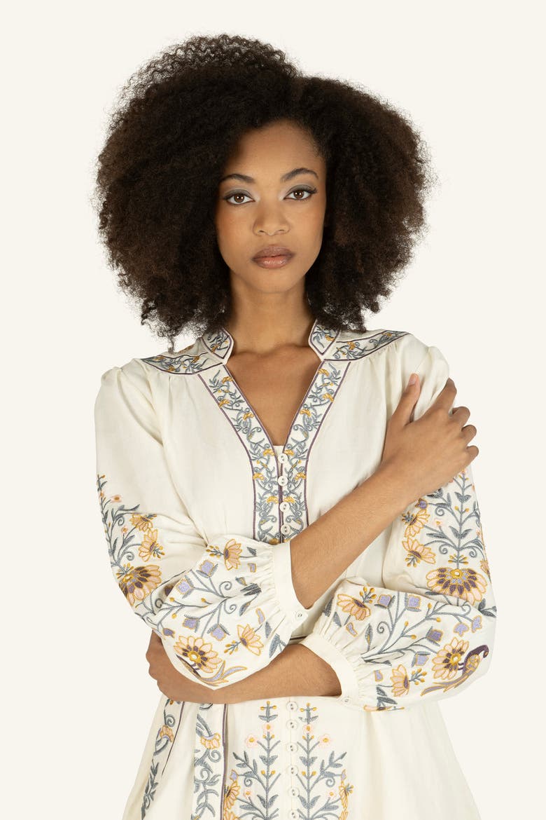 Zinnia Dress, Alternate, color, Natural Crème