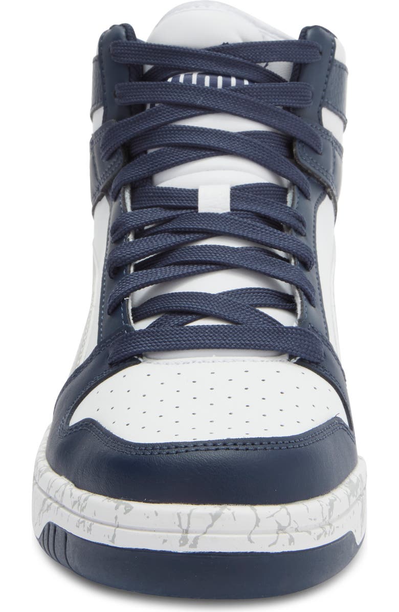 PUMA Rebound Layup Atypical High Top Sneaker, Alternate, color, Puma White/ Light Gray/ Navy