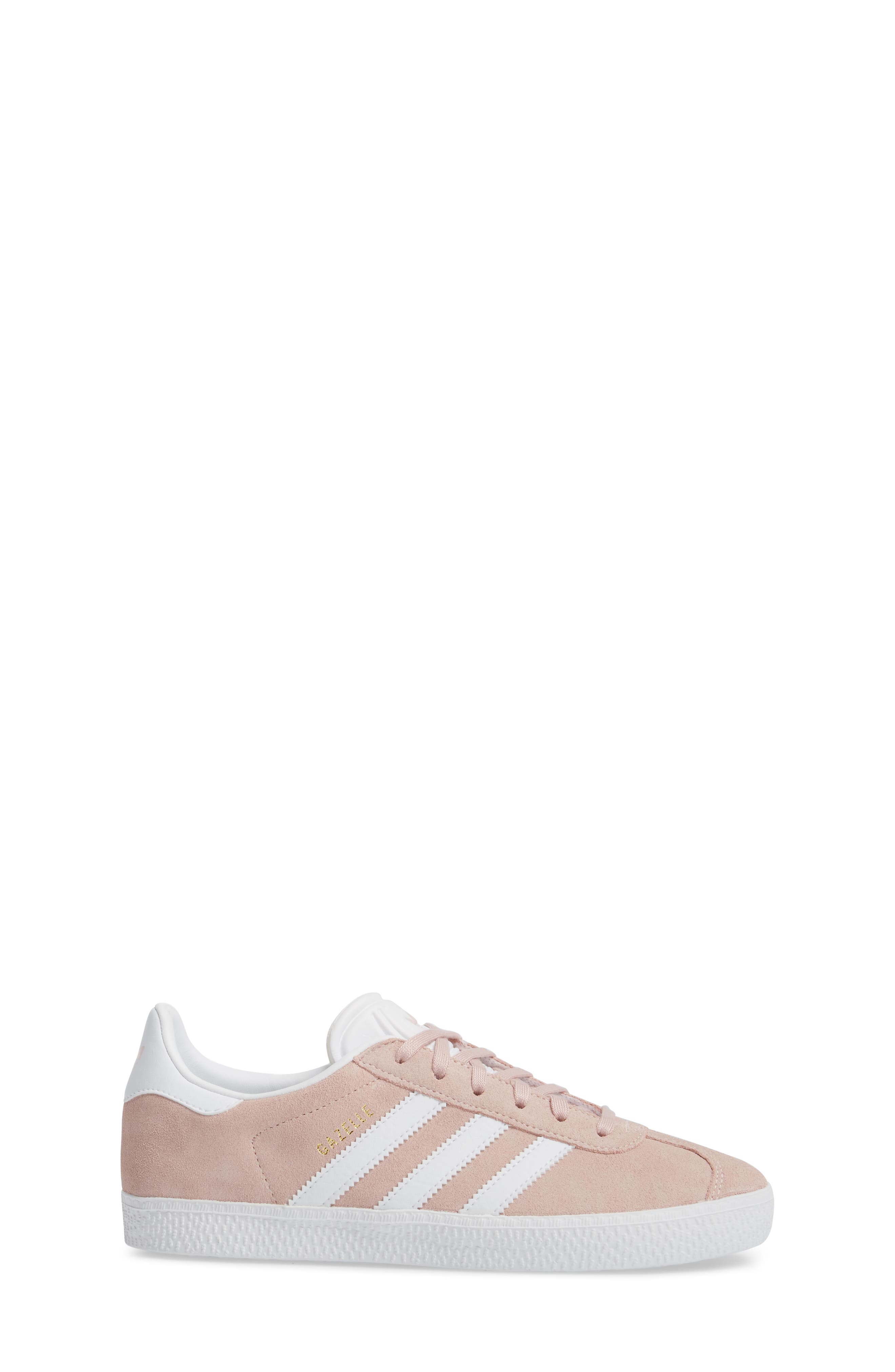 Gazelle Sneaker, Alternate, color, ICY PINK/ WHITE/ GOLD