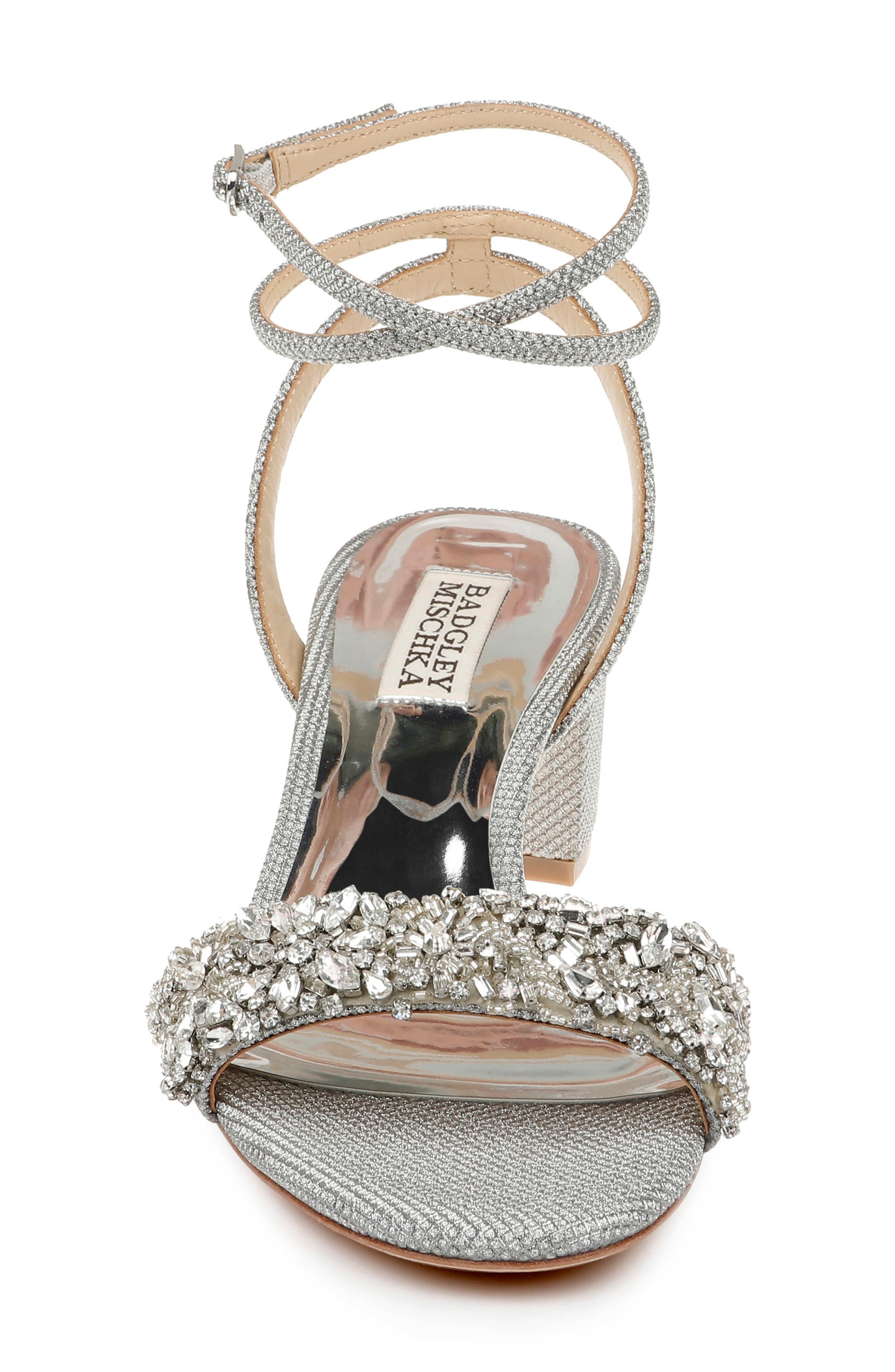 Badgley Mischka Collection Badgley Mischka Jada Embellished Sandal, Alternate, color, 