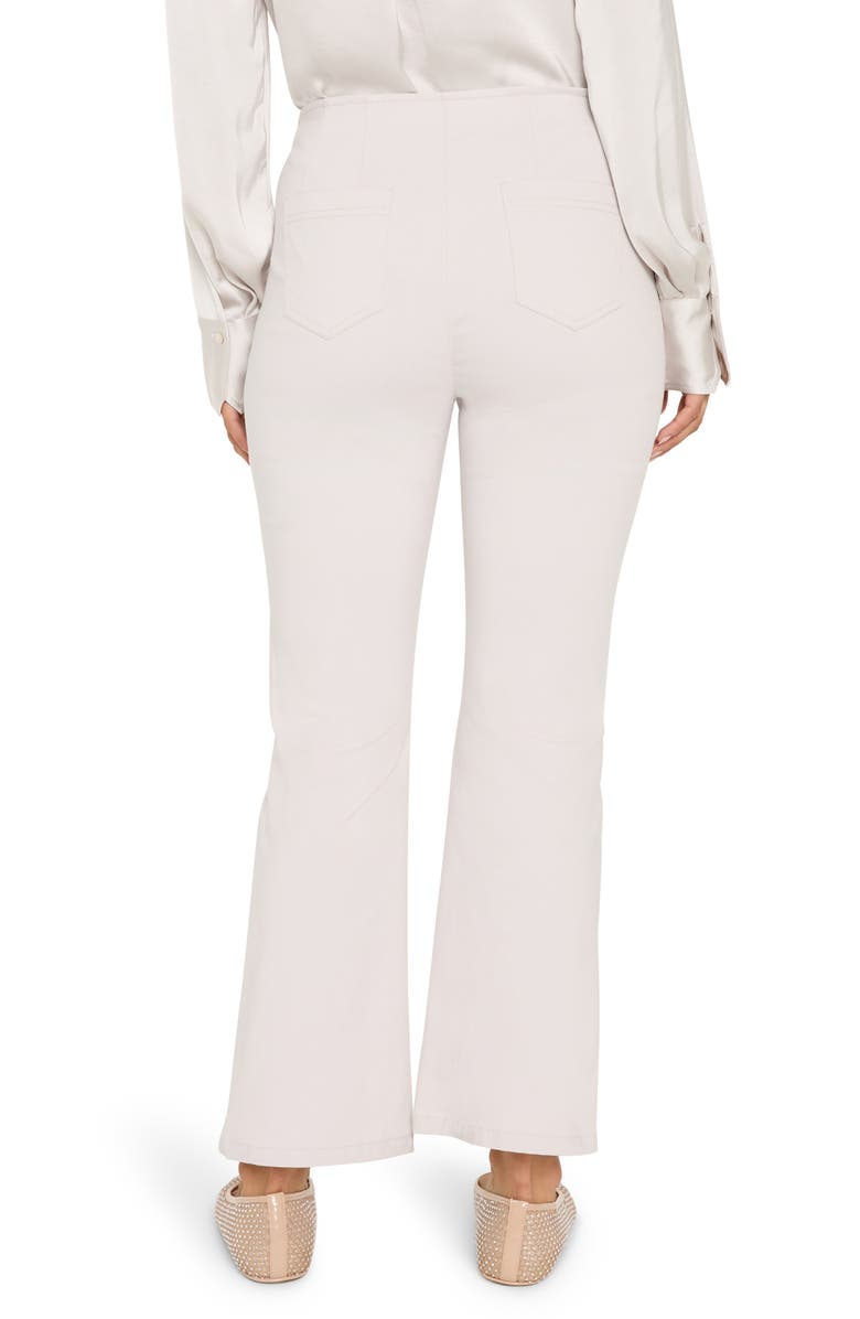NIC+ZOE Berkeley Wonderstretch Pull-On High Waist Slim Ankle Flare Pants, Alternate, color, Powder