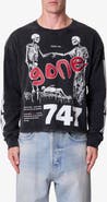 mnml Gone Skeleton Graphic Long Sleeve T-Shirt