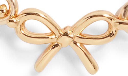 Set & Stones Maggie Bow Pendant Necklace In Gold