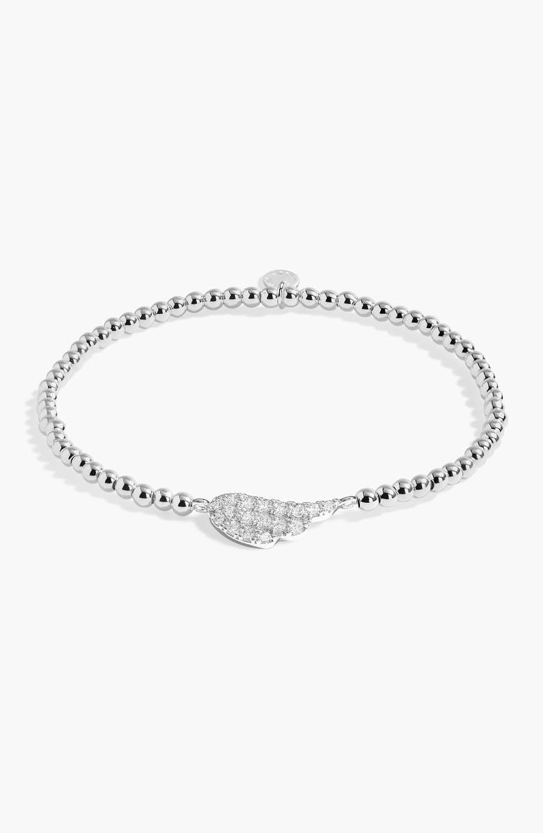 A Littles & Co A Little 'Angel' Bracelet, Main, color, Metallic Silver