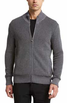 BOSS Mabeo Cotton & Wool Zip Cardigan