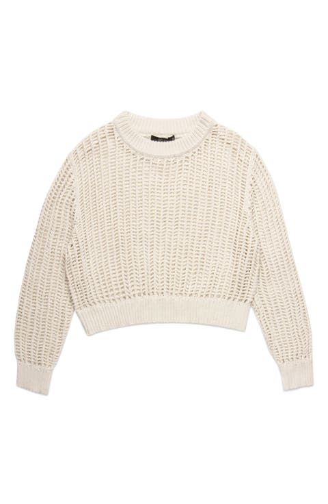 Einar Crop Open Stitch Sweater