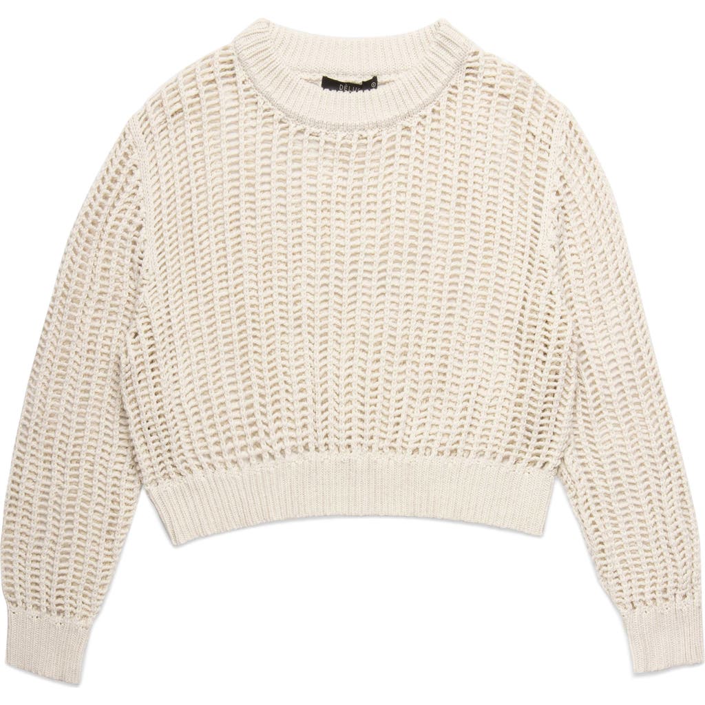 DELUC DELUC EINAR CROP OPEN STITCH SWEATER