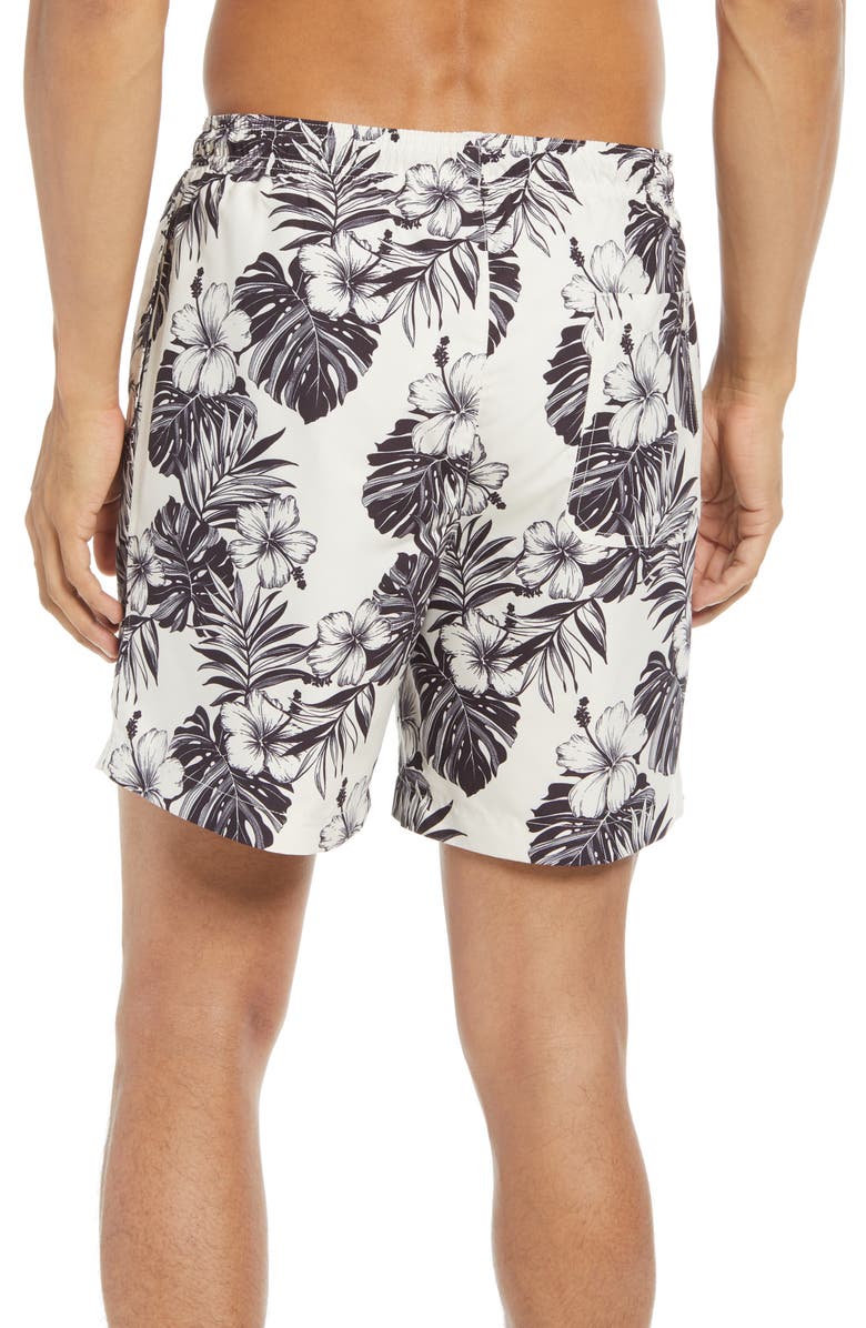 PacSun Hawaii Floral Swim Trunks, Alternate, color, 