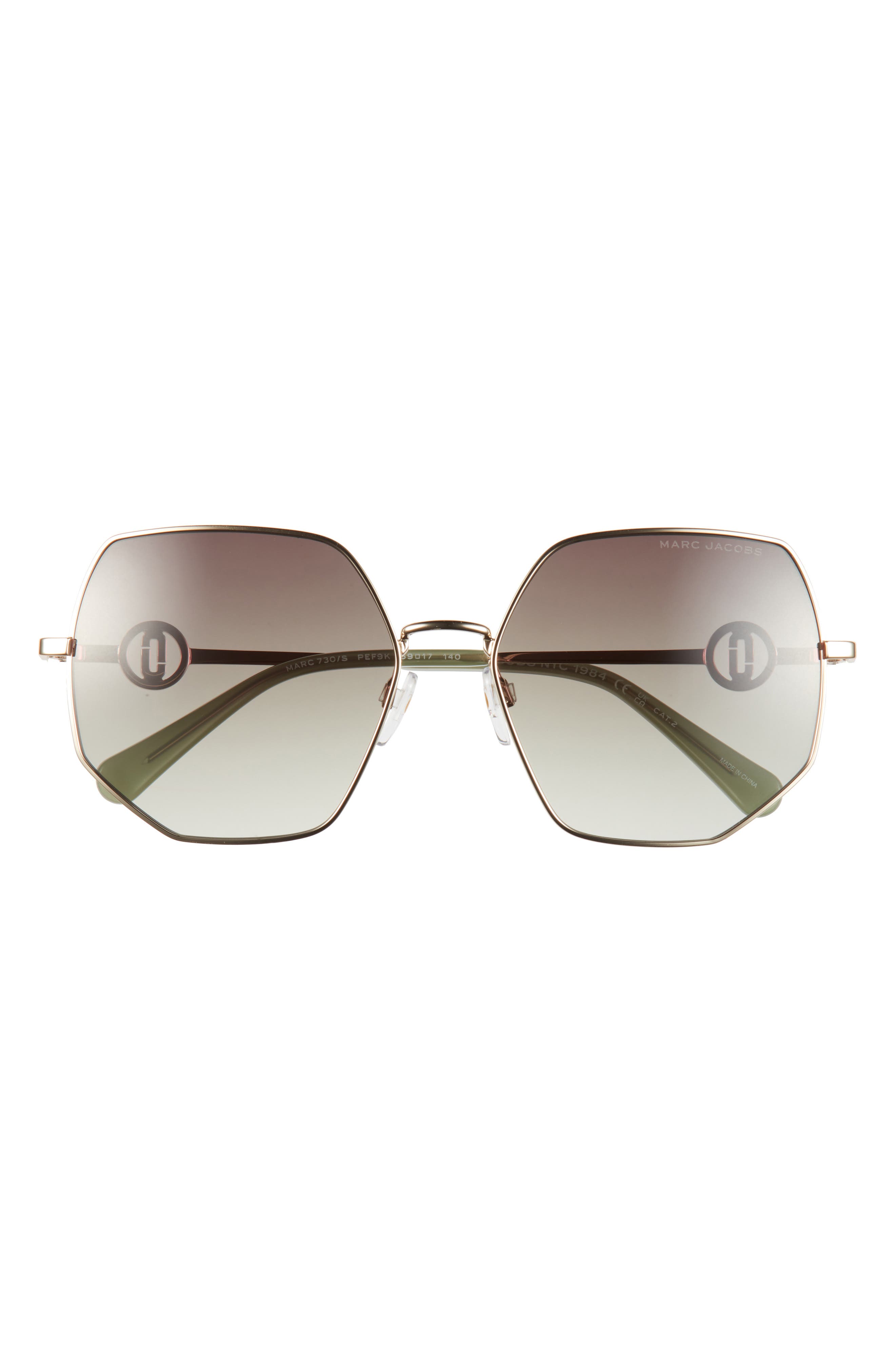 Marc Jacobs 59mm Gradient Geometric Sunglasses