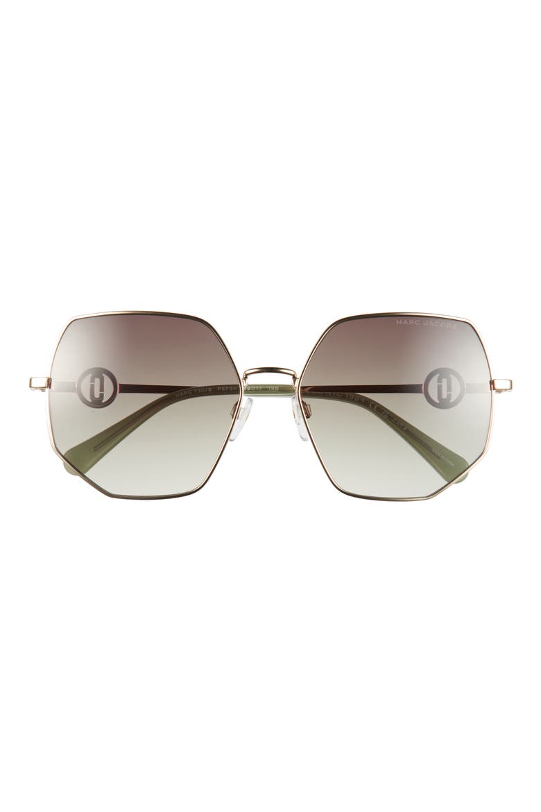 59mm Gradient Geometric Sunglasses, Main, color, 0PEF-9K