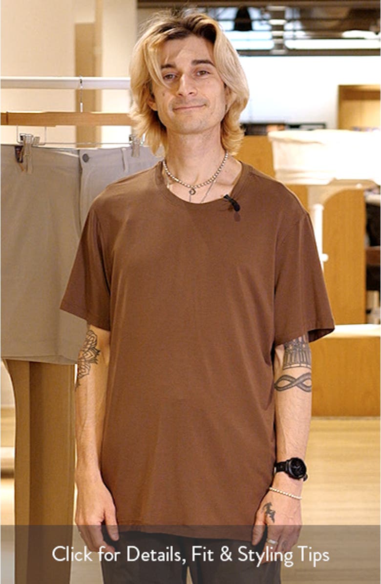 Stretch Modal & Silk Blend Pajama T-Shirt, sales video thumbnail