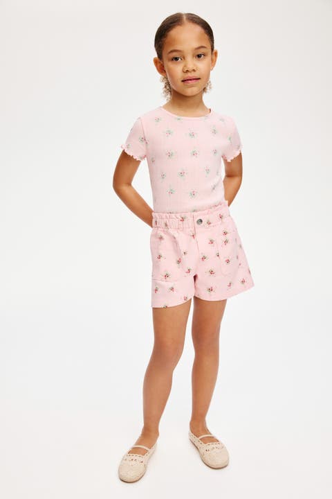 Twill Paper Bag Shorts