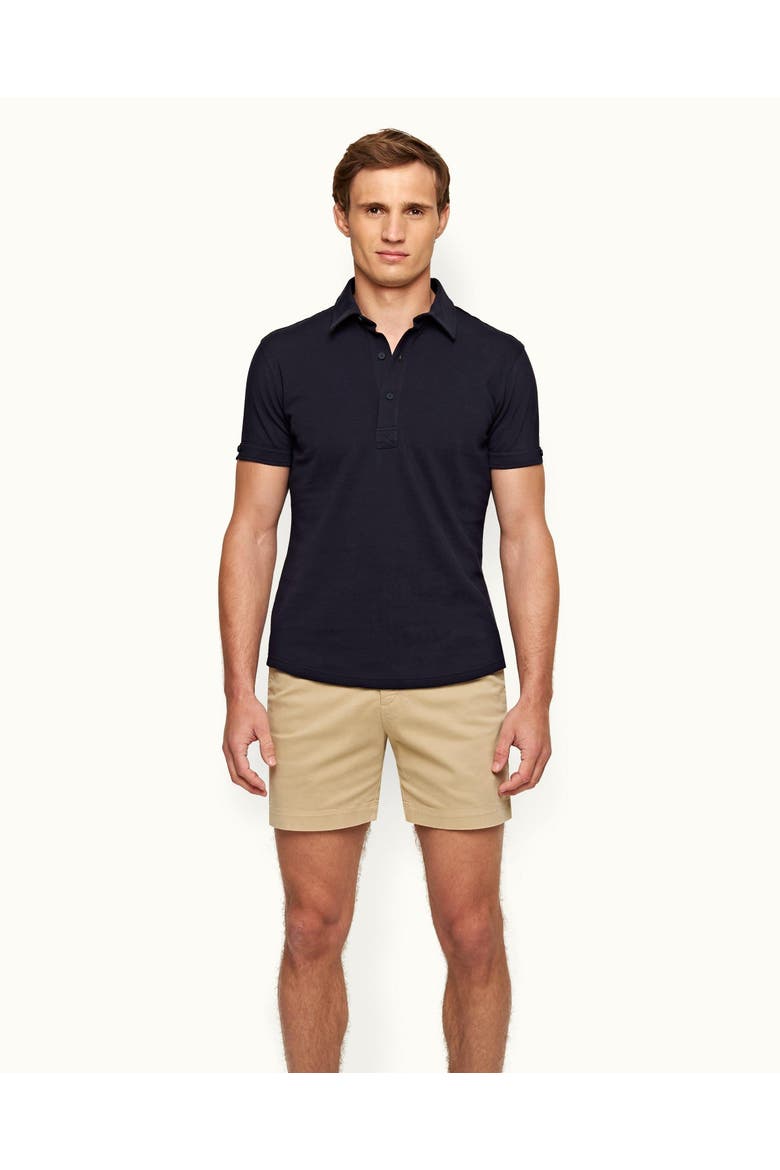 Sebastian Pique Tailored Fit Pique Polo Shirt, Main, color, Navy