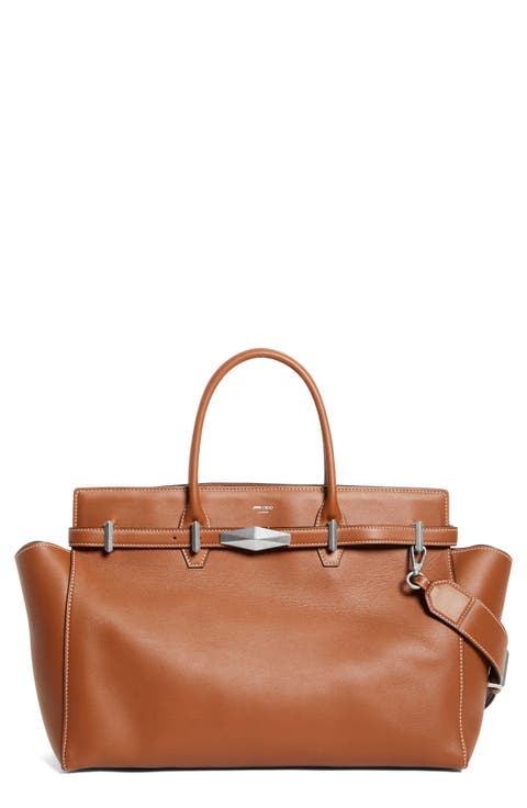 ◆正規品・新品◆JimmyChoo Camel Leather Medium Lenny Handbag Women's Jimmy Choo Handbags | Nordstrom