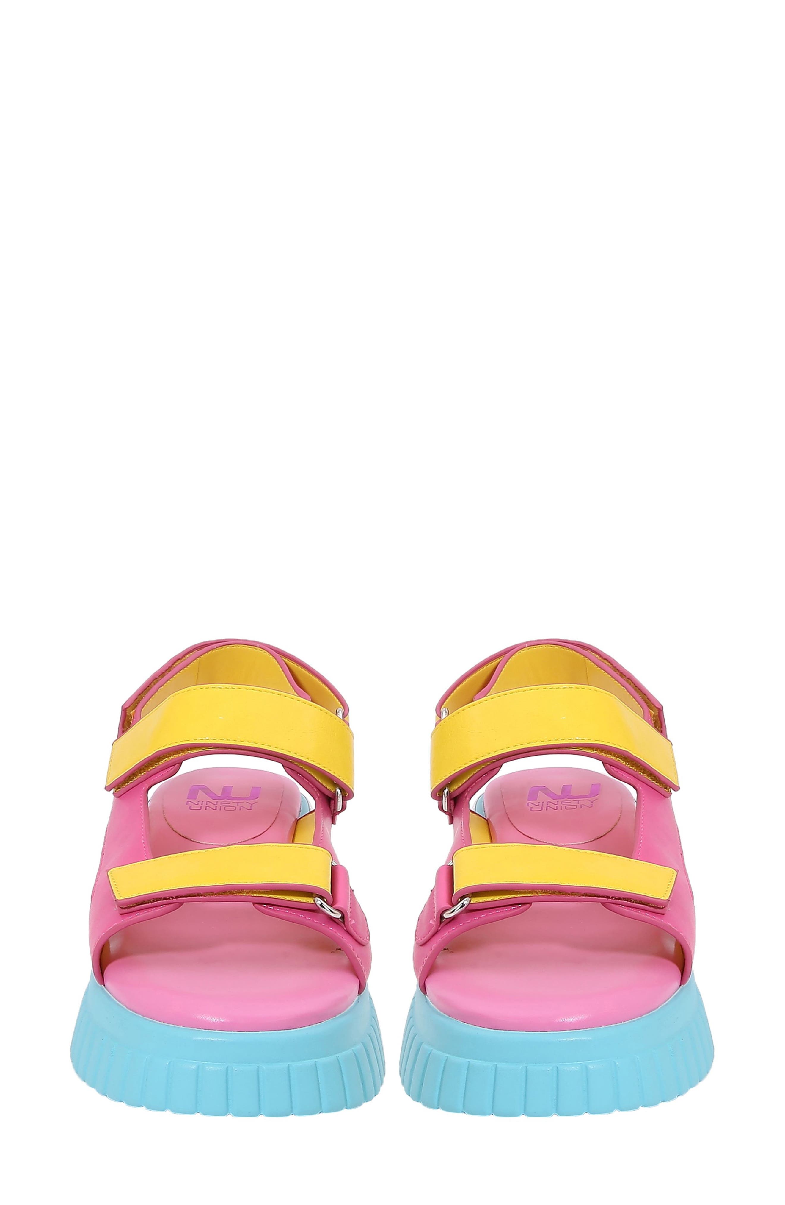 Bayside Platform Sandal, Alternate, color, PINK MULTI