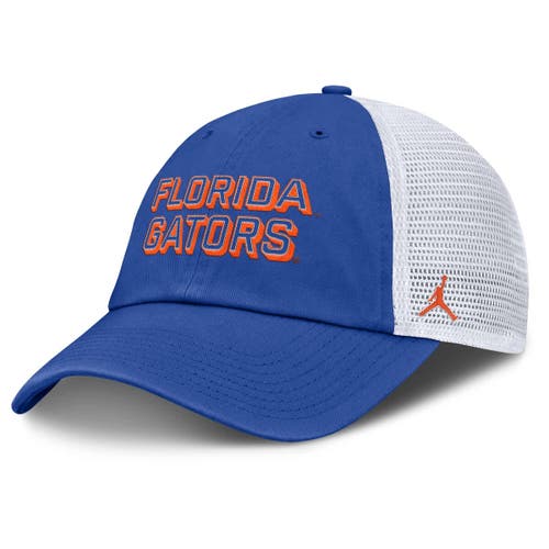 Jordan Brand Royal Florida Gators 2025 Gameday On-field Club Adjustable Trucker Hat In Blue