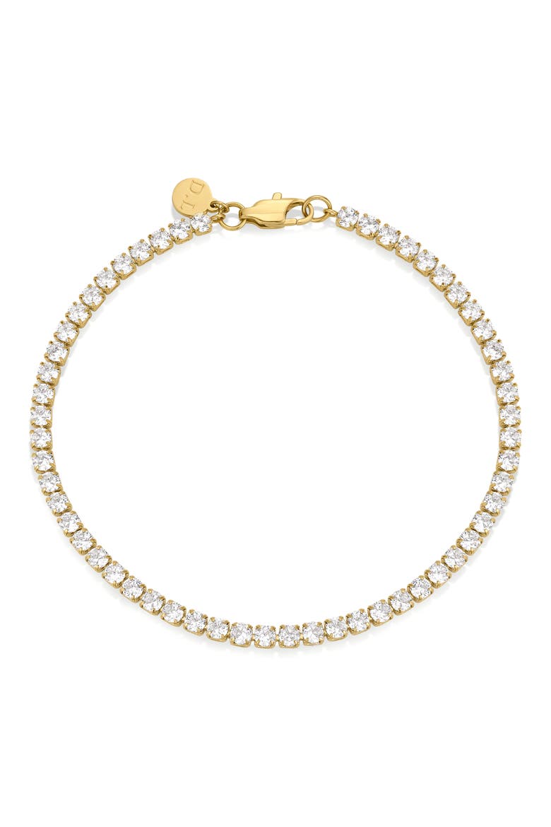 Cubic Zirconia Tennis Bracelet, Main, color, GOLD