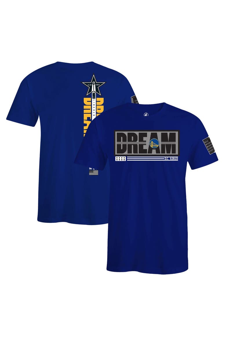 Unisex FISLL x Black History Collection  Royal Golden State Warriors T-Shirt, Alternate, color, Royal