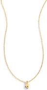 Mint & Lily Tiny Script Initial Necklace