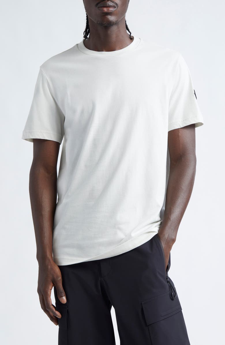Moncler Cotton Logo Patch T-Shirt, Main, color, 