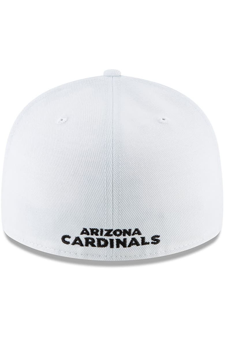 Men's New Era White Arizona Cardinals Omaha Low Profile 59FIFTY Fitted Hat, Alternate, color, White
