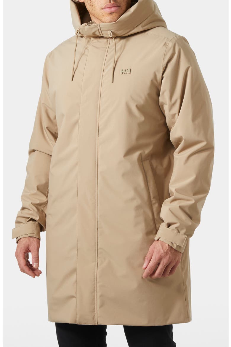 Munich Waterproof Insulated Raincoat, Main, color, PEBBLE