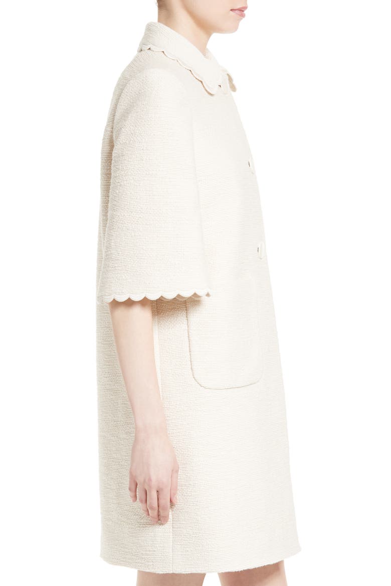 textured tweed coat, Alternate, color, SAND DUNE