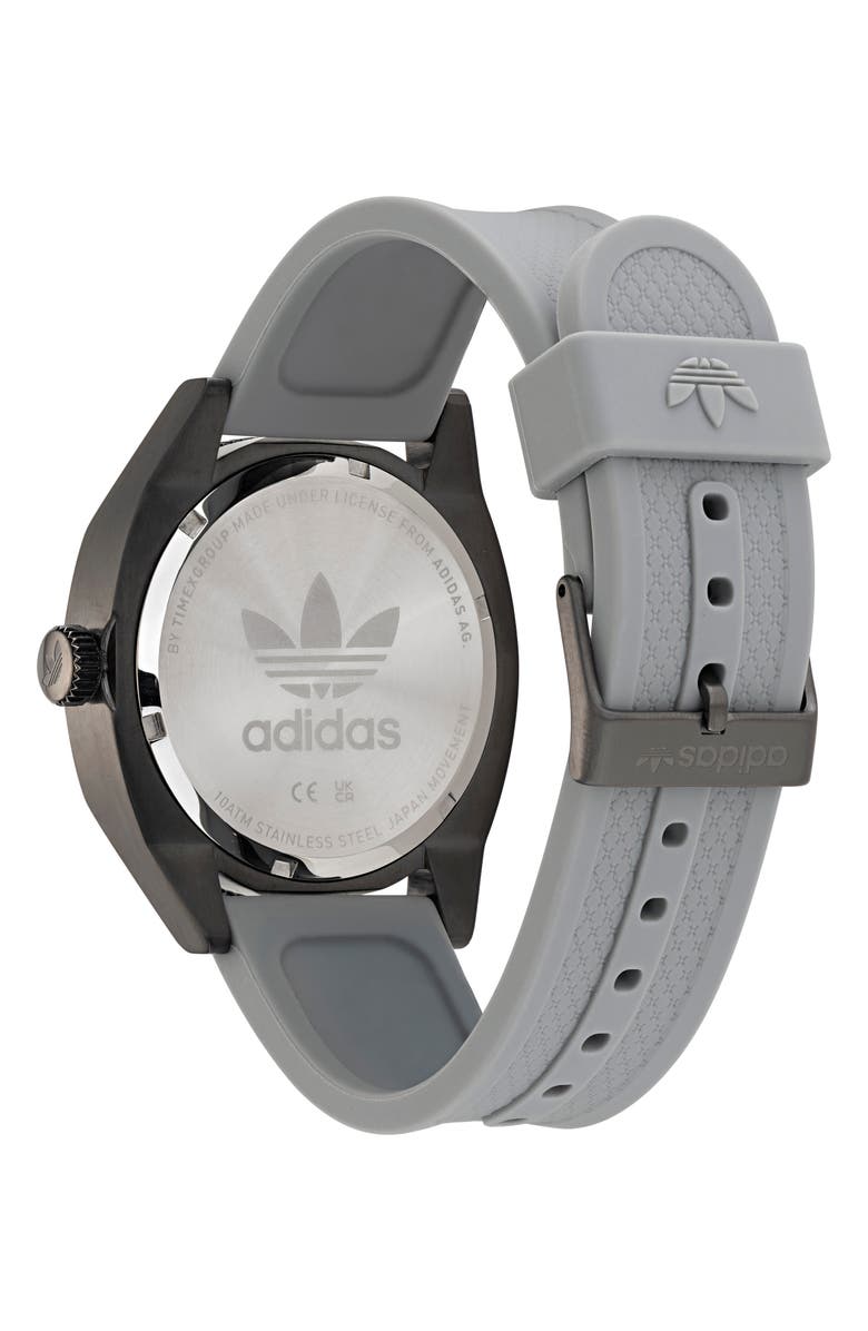 adidas Edition Two Silicone Strap Watch, 42mm, Alternate, color, 