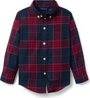 Janie and Jack Tartan Poplin Shirt