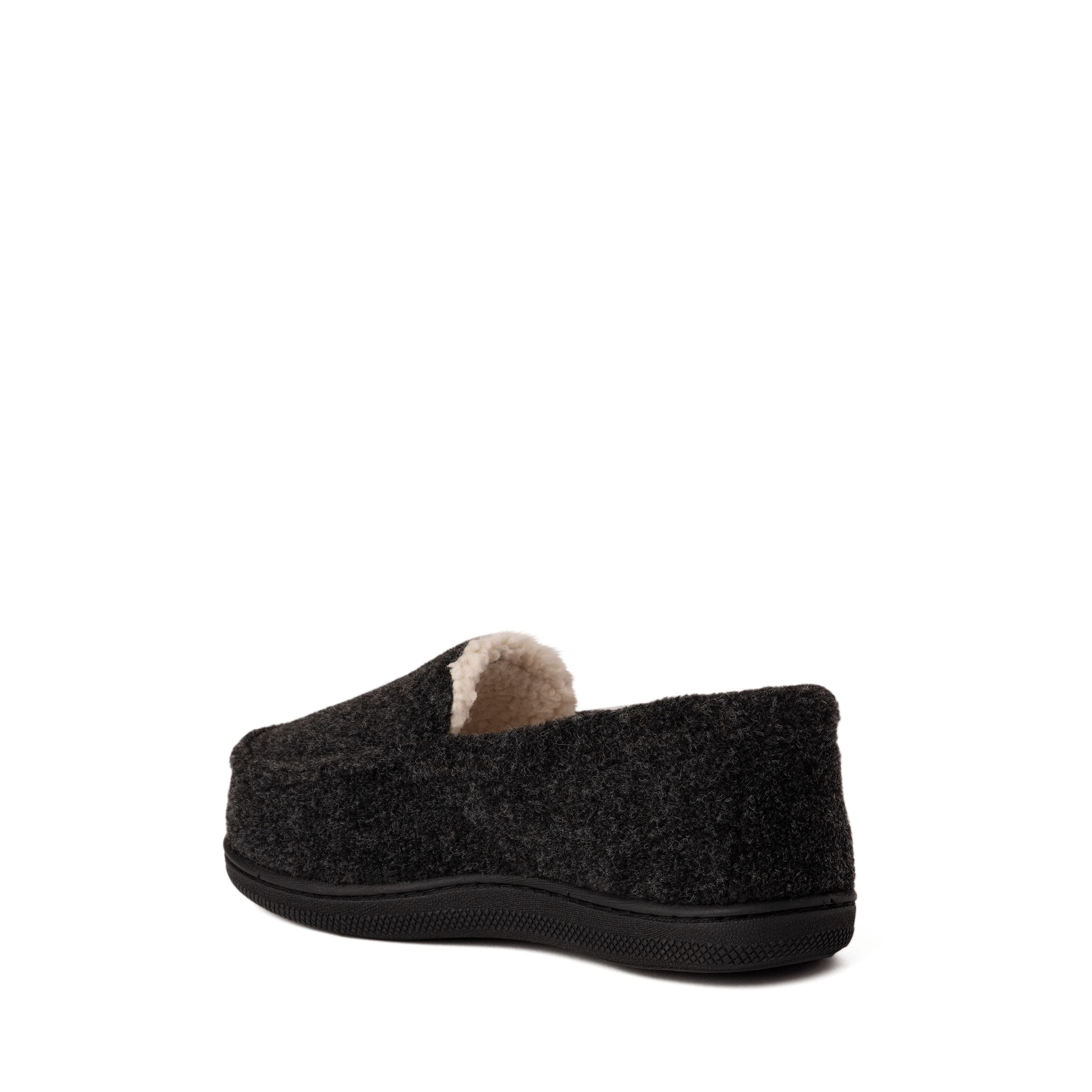DEARFOAMS Kids Amari Moccasin Slipper, Alternate, color, Black