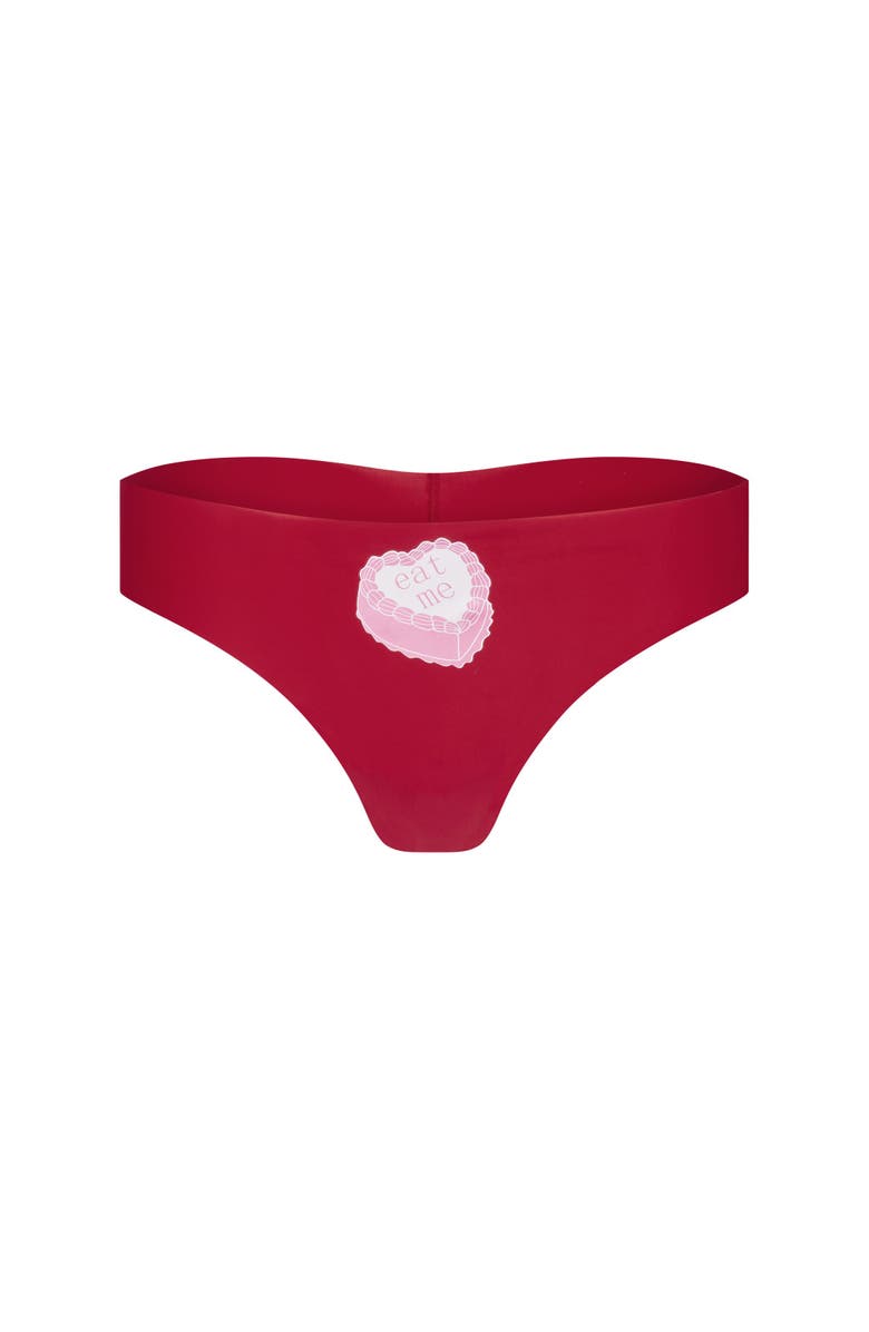 Adore Me Francine Thong Panties Pack of 3, Alternate, color, Heart Red