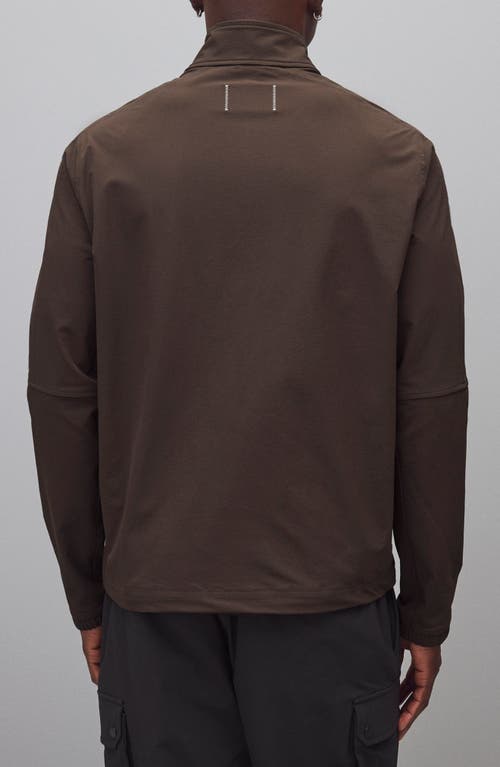 Reigning Champ Stretch Nylon Oxford Team Jacket In Brown