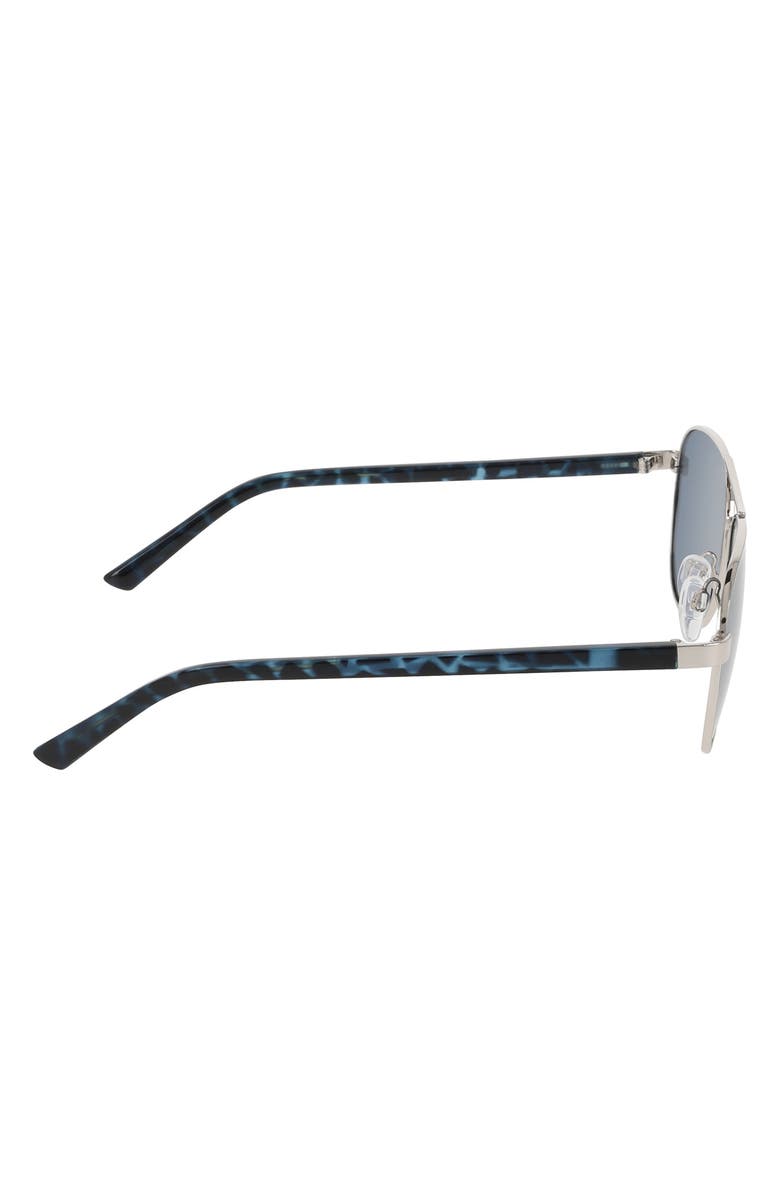 Cole Haan 55mm Aviator Sunglasses, Alternate, color, Silver