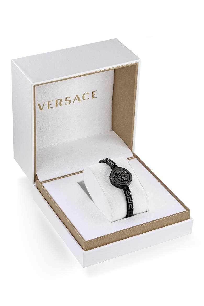 Medusa Secret Bracelet Watch, 25mm, Alternate, color, BLACK
