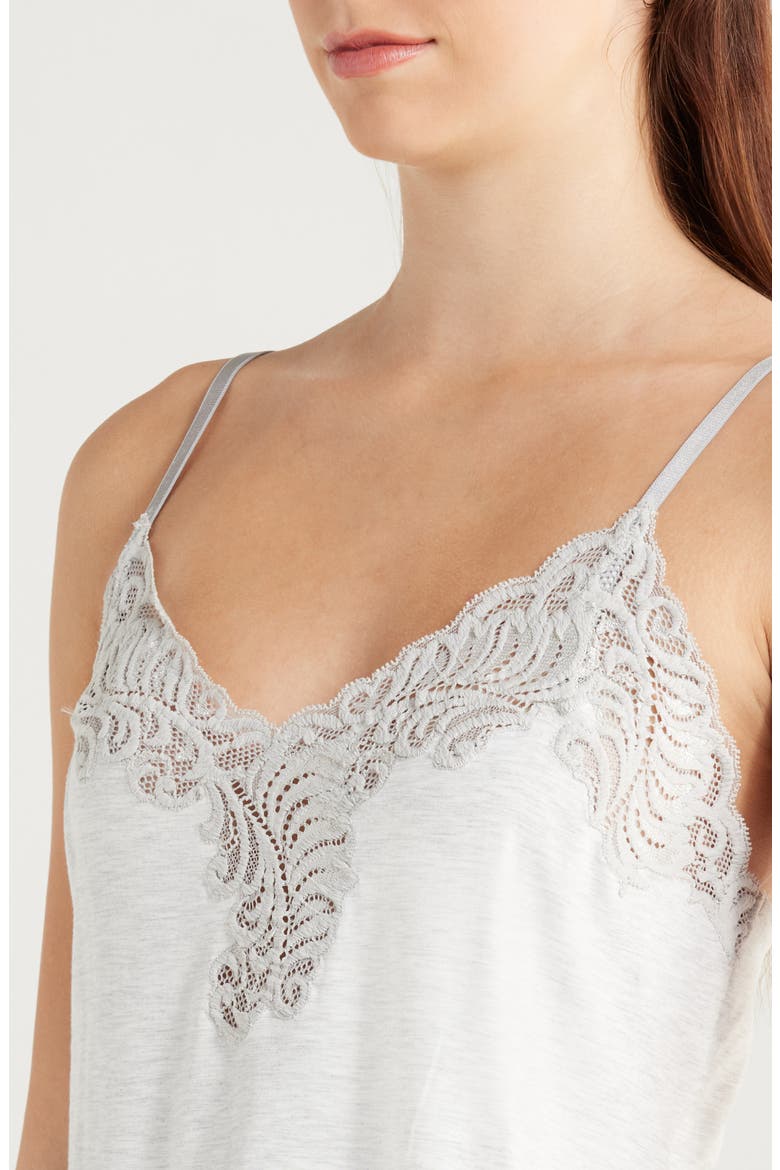 Essentials Lace Trim Jersey Pajamas, Alternate, color, LHG