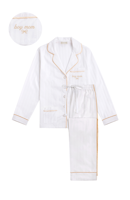Kip. Kip Boy Mom Cotton Pajama Set